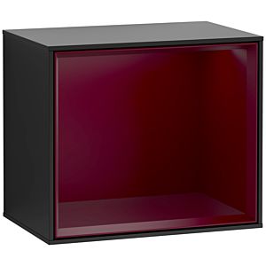 Villeroy et Boch module d&#39; Finion F590HBPD 41.8x35.6x27cm, station de charge, étagère Peony Matt , laqué noir mat