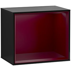 Villeroy und Boch Finion Regalmodul F590HBPH 41,8x35,6x27cm, Ladestation, Regal Peony Matt, Glossy Black Lacquer