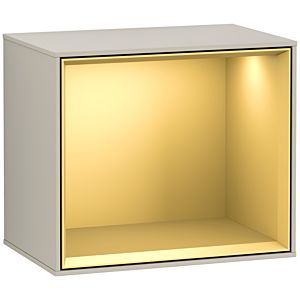 Villeroy and Boch Finion module F590HFHH 41.8x35.6x27cm, charging station, shelf gold matt, Sand Matt Lacquer