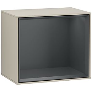 Villeroy und Boch Finion Regalmodul F590HGHH 41,8x35,6x27cm, Ladestation, Regal Midnight Blue, Sand Matt Lacquer