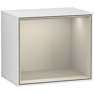 Villeroy und Boch Finion Regalmodul F590HHMT 41,8x35,6x27cm, Ladestation, Regal Sand Matt, White matt lacquer