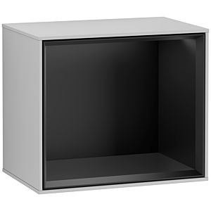 Villeroy and Boch Finion module F590PDGJ 41.8x35.6x27cm, charging station, shelf Black Matt, Light gray matt