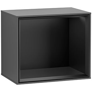 Villeroy und Boch Finion Regalmodul F590PDGK 41,8x35,6x27cm, Ladestation, Regal Black Matt, Anthracite matt