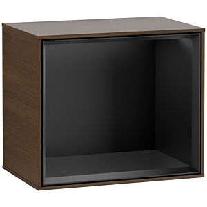 Villeroy and Boch Finion module F590PDGN 41.8x35.6x27cm, charging station, shelf black matt, walnut veneer