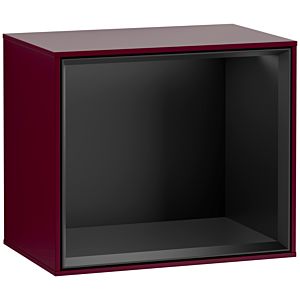 Villeroy und Boch Finion Regalmodul F590PDHB 41,8x35,6x27cm, Ladestation, Regal Black Matt, Peony Matt