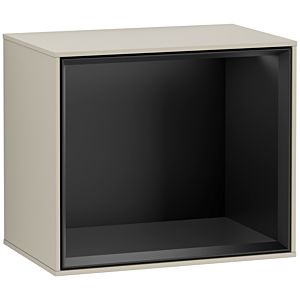 Villeroy and Boch Finion module F590PDHH 41.8x35.6x27cm, charging station, shelf black matt, Sand Matt Lacquer