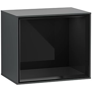 Villeroy und Boch Finion Regalmodul F590PHHG 41,8x35,6x27cm, Ladestation, Regal Glossy Black, Midnight Blue Matt Lacquer