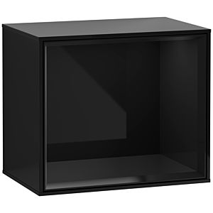 Villeroy und Boch Finion Regalmodul F590PHPH 41,8x35,6x27cm, Ladestation, Regal Glossy Black, Glossy Black Lacquer