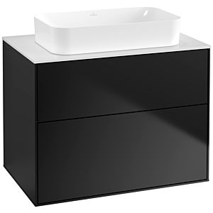 Villeroy and Boch Finion Villeroy and Boch Finion F63100PD 80x60.3x50.1mm, glass White Matt , black matt lacquer