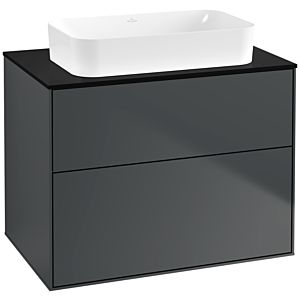 Villeroy and Boch Finion Villeroy and Boch Finion F63200HG 80x60.3x50.1mm, Glass Black Matt, Midnight Blue Matt Lacquer