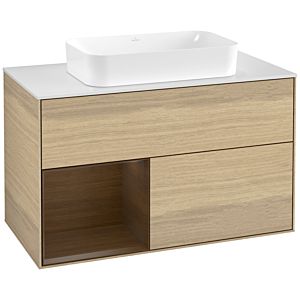 Villeroy and Boch Finion Villeroy and Boch Finion F651GNPC 100x60.3x50.1cm, shelf left Walnut veneer, Oak Veneer