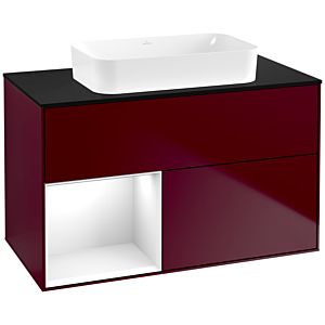 Villeroy and Boch Finion Villeroy and Boch Finion F652GFHB 100x60.3x50.1cm, shelf on the left Glossy white lacquer, Peony Matt