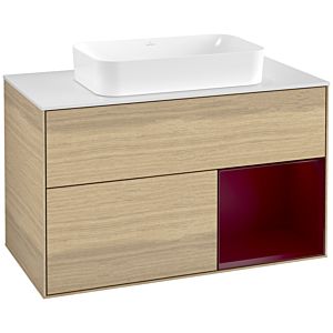 Villeroy and Boch Finion Villeroy and Boch Finion F661HBPC 100x60.3x50.1cm, shelf on the right Peony , Oak Veneer
