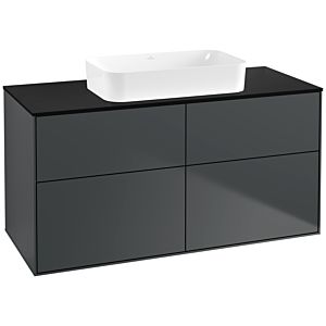Villeroy and Boch Finion Villeroy and Boch Finion F67200HG 120x60.3x50.1cm, Glass Black Matt, Midnight Blue Matt Lacquer