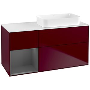 Villeroy and Boch Finion Villeroy and Boch Finion F681GKHB 120x60.3x50.1cm, shelf left anthracite matt, Peony Matt