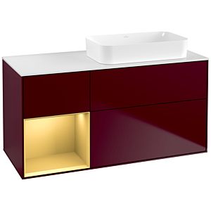 Villeroy and Boch Finion Villeroy and Boch Finion F681HFHB 120x60.3x50.1cm, shelf left gold matt, Peony Matt