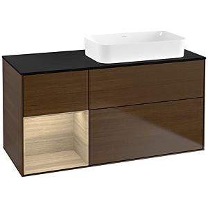 Villeroy et Boch Finion Villeroy et Boch F682PCGN 120x60.3x50.1cm, étagère à gauche Oak Veneer , placage Oak Veneer