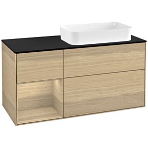 Villeroy et Boch Finion Villeroy et Boch F682PCPC 120x60.3x50.1cm, étagère à gauche Oak Veneer , Oak Veneer