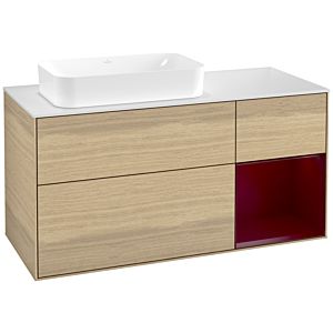 Villeroy and Boch Finion Villeroy and Boch Finion F691HBPC 120x60.3x50.1cm, shelf on the right Peony , Oak Veneer