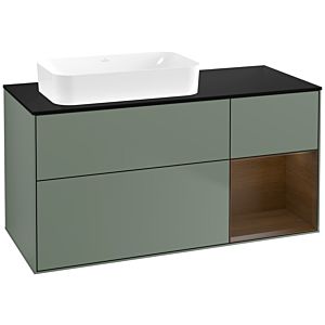 Villeroy and Boch Finion Villeroy and Boch Finion F692GNGM 120x60,3x50,1cm, shelf right Olive Matt Lacquer veneer, Olive Matt Lacquer