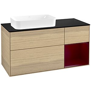 Villeroy und Boch Finion Waschtischunterschrank F692HBPC 120x60,3x50,1cm, Regal rechts Peony, Oak Veneer