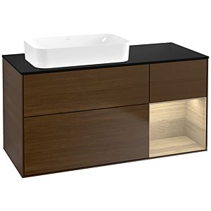 Villeroy et Boch Finion Villeroy et Boch F692PCGN 120x60.3x50.1cm, étagère à droite Oak Veneer , placage Oak Veneer