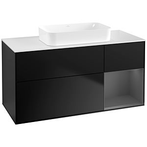 Villeroy and Boch Finion Villeroy and Boch Finion F711GKPD 120x60.3x50.1cm, shelf on the right anthracite matt, black matt lacquer