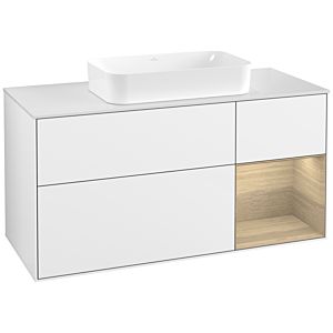 Villeroy and Boch Finion Villeroy and Boch Finion F711PCGF 120x60.3x50.1cm, shelf on the right Oak Veneer , glossy white lacquer