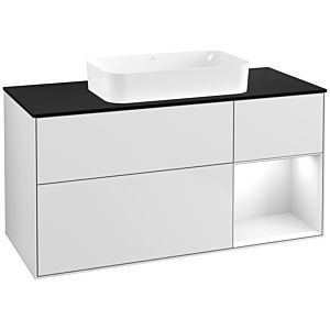 Villeroy and Boch Finion Villeroy and Boch Finion F712GFMT 120x60.3x50.1cm, shelf on the right Glossy white lacquer, white matt lacquer