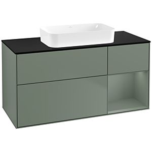 Villeroy and Boch Finion Villeroy and Boch Finion F712GMGM 120x60.3x50.1cm, shelf on the right Olive Matt Lacquer , Olive Matt Lacquer