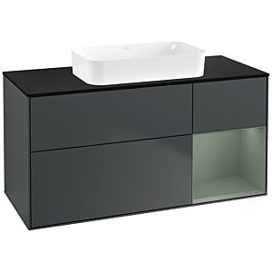 Villeroy and Boch Finion Villeroy and Boch Finion F712GMHG 120x60.3x50.1cm, shelf on the right Olive Matt Lacquer , Midnight Blue Matt Lacquer