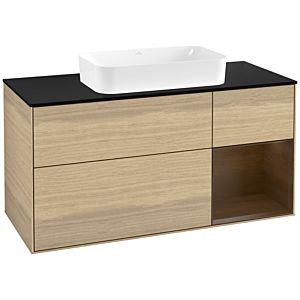 Villeroy and Boch Finion Villeroy and Boch Finion F712GNPC 120x60,3x50,1cm, shelf right Walnut veneer, Oak Veneer