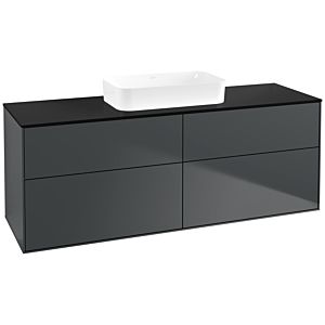 Villeroy and Boch Finion Villeroy and Boch Finion F73200HG 160x60.3x50.1cm, Glass Black Matt, Midnight Blue Matt Lacquer