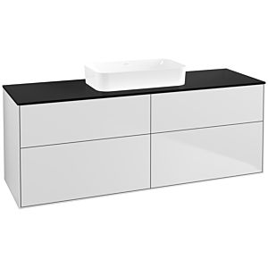 Villeroy and Boch Finion Villeroy and Boch Finion F73200MT 160x60.3x50.1cm, Glass Black Matt, White matt lacquer