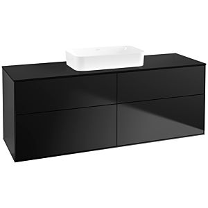 Villeroy and Boch Finion Villeroy and Boch Finion F73200PD 160x60.3x50.1cm, Glass Black Matt, Black matt lacquer