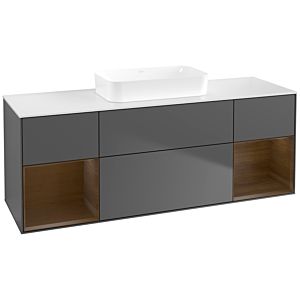 Villeroy and Boch Finion Villeroy and Boch Finion F741GNGK 160x60,3x50,1cm, shelves Walnut veneer, Anthracite matt