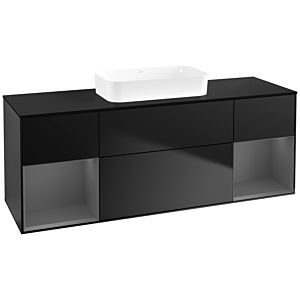 Villeroy and Boch Finion Villeroy and Boch Finion F742GKPD 160x60.3x50.1cm, shelves Anthracite matt lacquer, Black matt lacquer