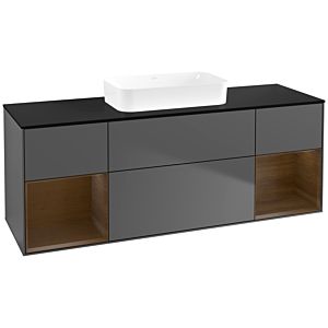 Villeroy and Boch Finion Villeroy and Boch Finion F742GNGK 160x60.3x50.1cm, shelves Walnut veneer, Anthracite matt