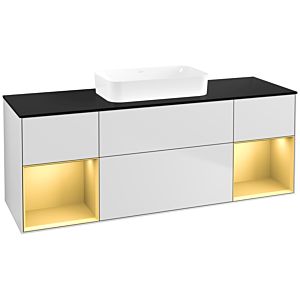 Villeroy and Boch Finion Villeroy and Boch Finion F742HFMT 160x60.3x50.1cm, shelves gold matt lacquer, white matt lacquer