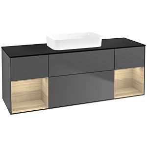 Villeroy and Boch Finion Villeroy and Boch Finion F742PCGK 160x60.3x50.1cm, shelves Oak Veneer , anthracite matt