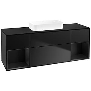 Villeroy and Boch Finion Villeroy and Boch Finion F742PDPD 160x60.3x50.1cm, shelves Black matt lacquer, Black matt lacquer