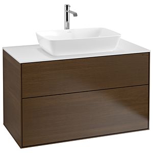 Villeroy and Boch Finion Villeroy and Boch Finion F76100GN 100x60.3cm, cover plate white matt, walnut veneer