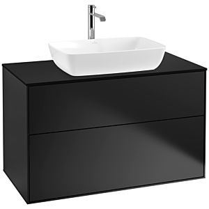 Villeroy and Boch Finion Villeroy and Boch Finion F76200PD 100x60.3cm, cover plate black matt, black matt lacquer