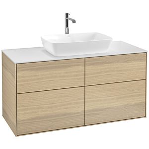 Villeroy und Boch Finion Waschtischunterschrank F79100PC 120x60,3cm, Abdeckplatte white matt, Oak Veneer