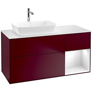 Villeroy and Boch Finion Villeroy and Boch Finion F811GFHB 120cm, cover plate white matt, shelves Glossy white lacquer, Peony Matt