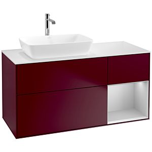 Villeroy and Boch Finion Villeroy and Boch Finion F811GJHB 120cm, cover plate matt white, shelves light gray matt lacquer, Peony Matt