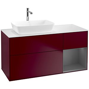 Villeroy and Boch Finion Villeroy and Boch Finion F811GKHB 120cm, cover plate matt white, shelves anthracite matt lacquer, Peony Matt