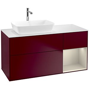 Villeroy and Boch Finion Villeroy and Boch Finion F811HHHB 120cm, cover plate white matt, shelves sand matt lacquer, Peony Matt