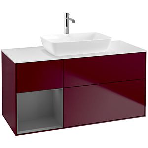 Villeroy and Boch Finion Villeroy and Boch Finion F821GKHB 120cm, cover plate matt white, shelves anthracite matt lacquer, Peony Matt