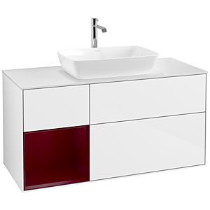 Villeroy and Boch Finion Villeroy and Boch Finion F821HBGF 120cm, cover plate matt white, shelves Peony matt lacquer, glossy white lacquer